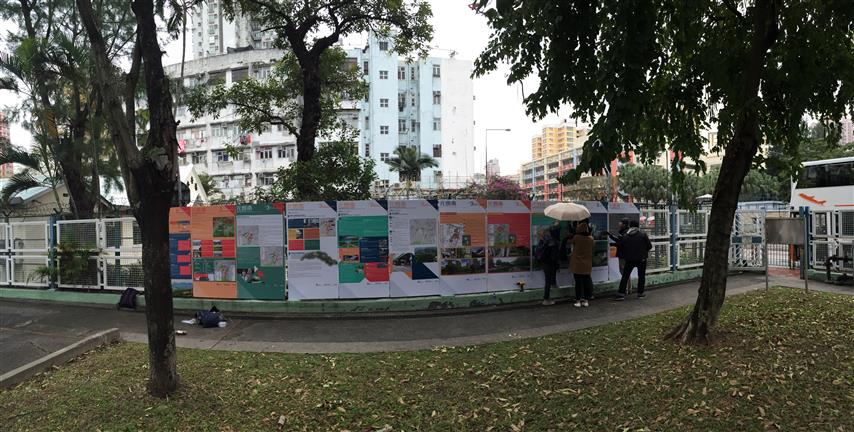 This is a photo showing the roving exhibition at Yuen Long District Office