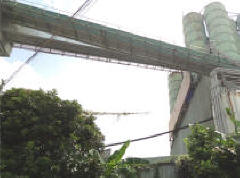 This is a picture showing the existing concrete batching plant